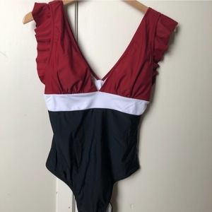 New Flattering One piece bathing swim suit - Medium